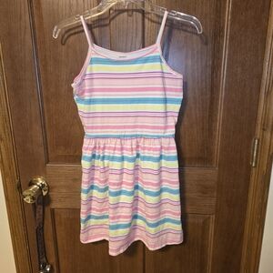 Carter's Pink and Blue Striped Kids Dress